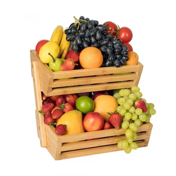 fruit basket wooden