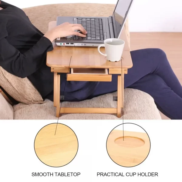 wood laptop stand for bed